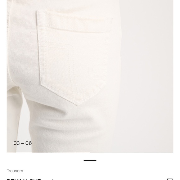 White wash denim trouser - Picture 2 of 5